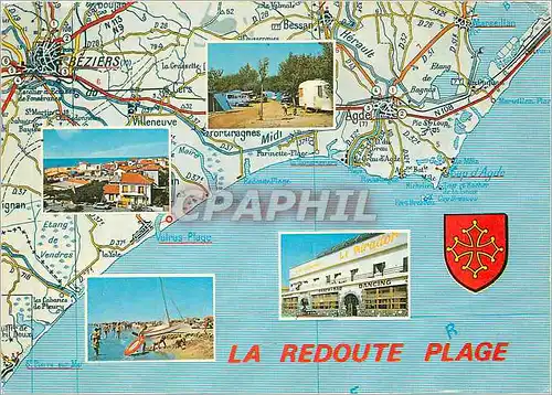 Moderne Karte La Redoute Plage Herault Plaisir des vacances au bord de la Mediterranee