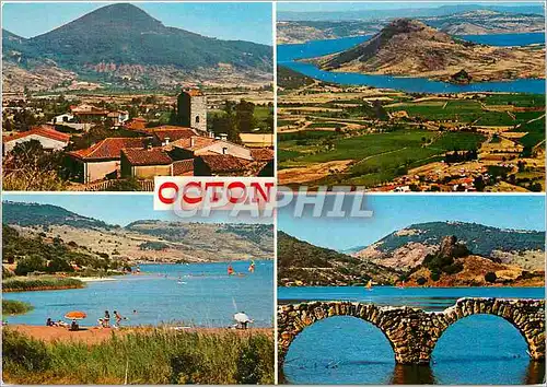 Cartes postales moderne Sur les rives du lac du Salagou le petit village d'Octon Herault