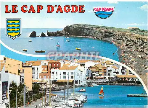 Moderne Karte Le Littoral Languedocien Le Cap d'Agde
