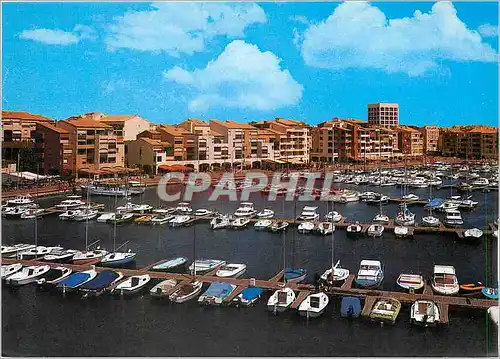 Moderne Karte Cap d'Agde Herault Le port de plaisance