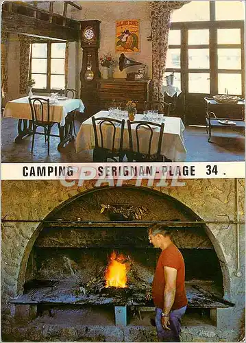 Cartes postales moderne Camping Serignan Plage Herault Restaurant et Cheminee