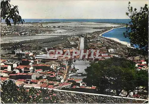 Moderne Karte Sete Herault Vue generale