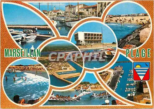 Cartes postales moderne Marseillan Plage Herault
