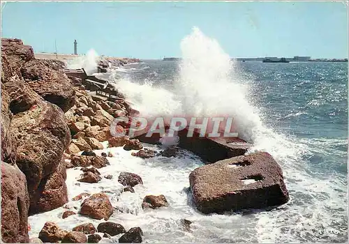 Cartes postales moderne Sete Herault Effets de vagues sur la corniche