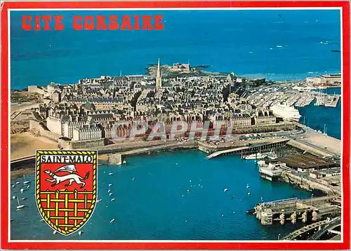 Cartes postales moderne St Malo Cite Corsaire La vieille Ville et son port