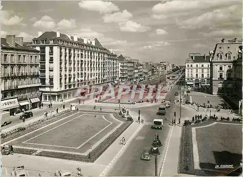 Moderne Karte Rennes Ille et Vilaine Place de la Republique