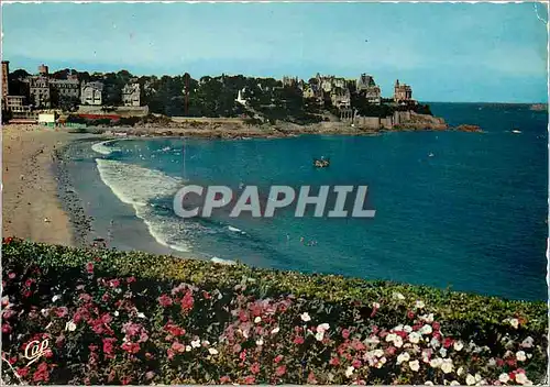 Cartes postales moderne Dinard La Plage des l'Ecluse et la Pointe de la Malouine