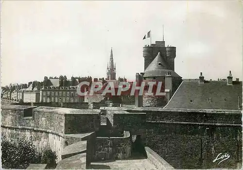 Moderne Karte Saint Malo Un coin du chateau