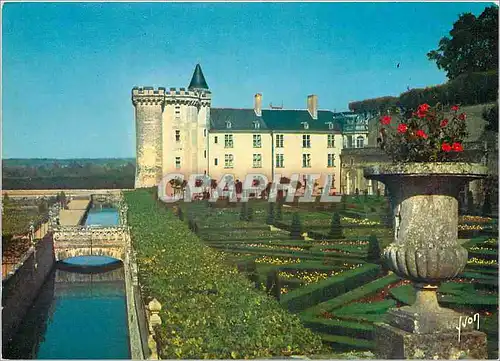 Cartes postales moderne Chateau de Villandry Indre et Loire Les Jardisn a la francaise