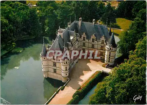 Cartes postales moderne Azay le Rideau I et L Contre jour sur le Chateau