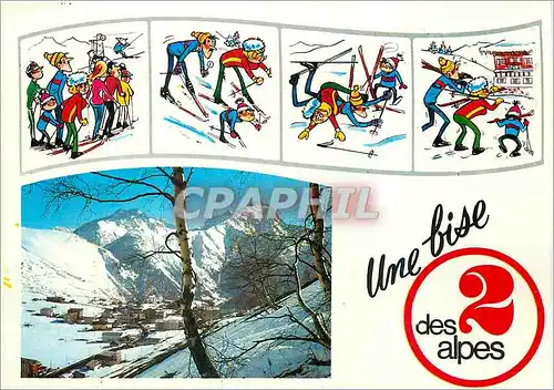 Cartes postales moderne Dauphine France Vue generale Les 2 Alpes