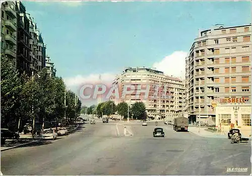 Moderne Karte Grenoble Isere Boulevard Marechal Foch Station Shell