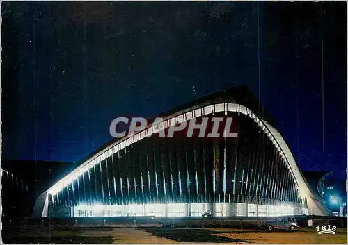 Moderne Karte Grenoble ville olympique Vue de nuit du palais de glace