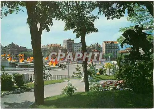 Moderne Karte Grenoble Jardin des Dauphins