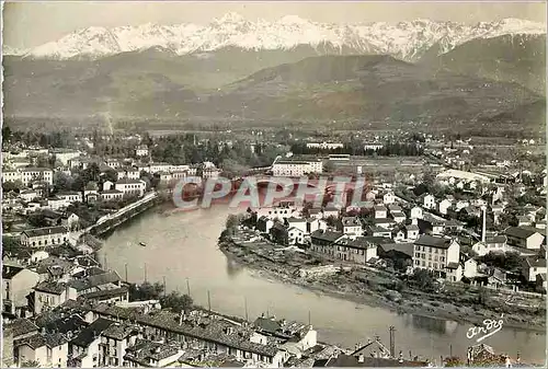 Cartes postales moderne Grenoble La Tranche I'lle Verte L'Isere et les Alpes