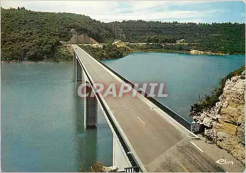 Moderne Karte Barrage de Vouglans Sur la Riviere d'Ain