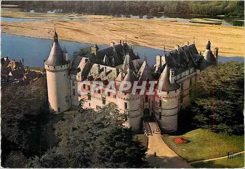 Cartes postales moderne Chaumont sur Loire Loir et Cher Le chateau dominant la Loire Vue aerienne