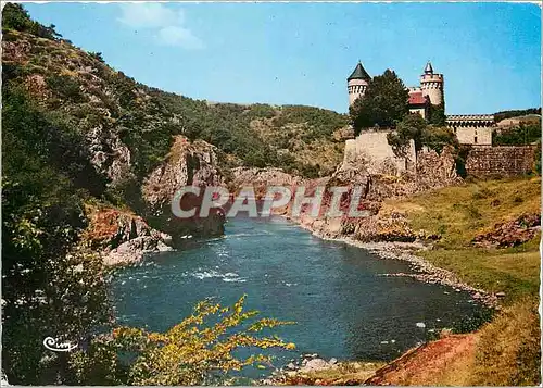 Cartes postales moderne Environs de Roanne Loire Les Gorges de la Loire et Chateau de la Roche