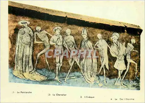 Cartes postales moderne La Chaise Dieu Haute Loire Abbaye St Robert La Danse Macabre