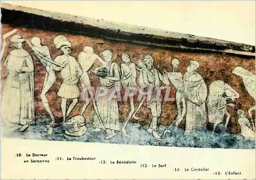 Cartes postales moderne La Chaise Dieu Haute Loire Abbaye St Robert La Danse Macabre