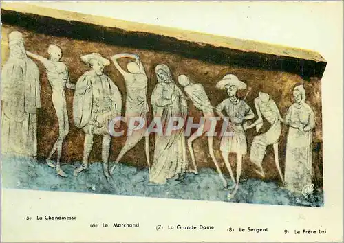 Cartes postales moderne La Chaise Dieu Haute Loire Abbaye St Robert La Danse Macabre