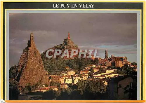 Moderne Karte Le Puy en Velay Haute Loire Vue generale