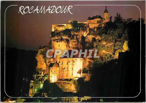 Moderne Karte Rocamadour Lot Haut Lieu de Pelerinage