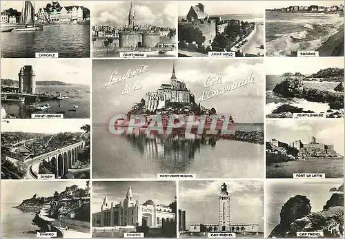 Cartes postales moderne Souvenir de la Cote d'Emeraude Cancale Saint Malo Parame