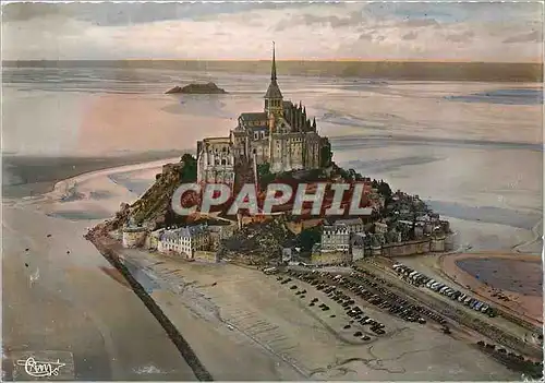 Cartes postales moderne Mont Saint Michel Manche Vue aerienne