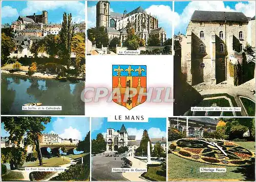 Cartes postales moderne Le Mans La Sarthe et la Cathedrale