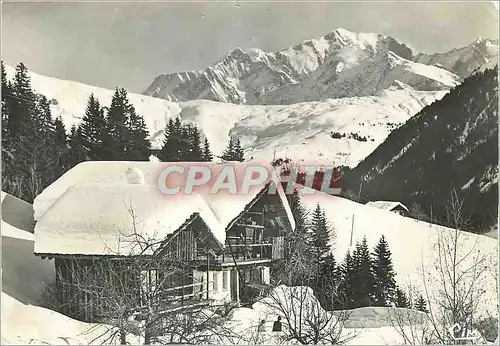 Moderne Karte Hauteluce Savoie Sports d'hiver Depuis la route du Col des Saisies