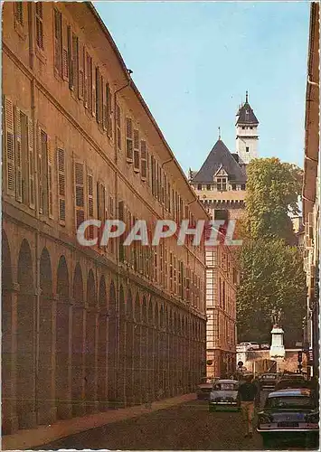 Moderne Karte Chambery Savoie Les Portiques au fond le Chateau des Ducs de Savoie