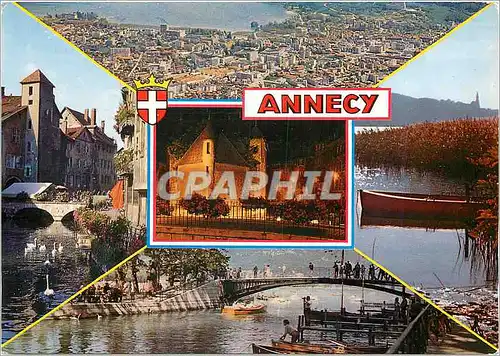 Moderne Karte Souvenir d'Annecy