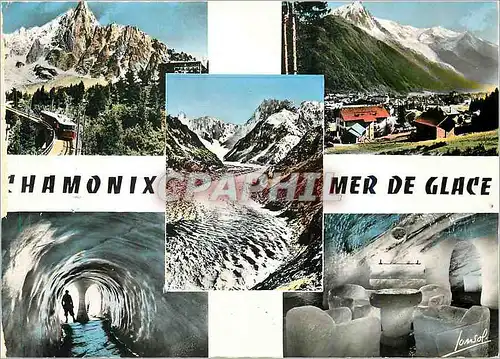 Cartes postales moderne Chamonix Mer de Glace
