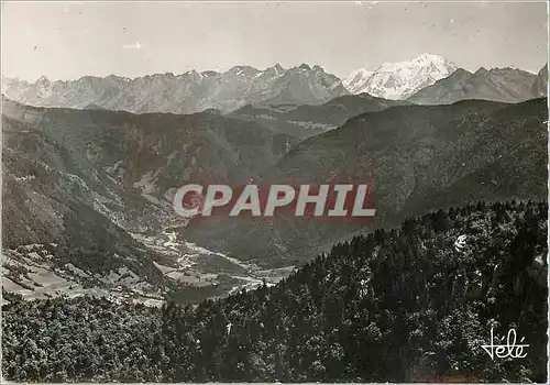 Cartes postales moderne Mont Blanc chaine des Alpes vus du Mt Veyrier