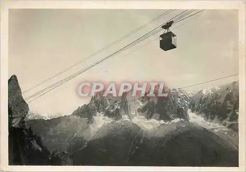 Moderne Karte Chamonix Mont Blanc Le Teleferique Brevent