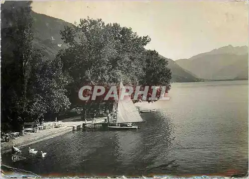 Moderne Karte Lac d'Annecy bords du lac a Talloires