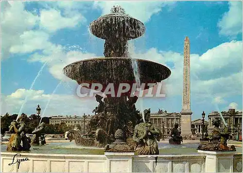 Cartes postales moderne Paris La Place de la Concorde