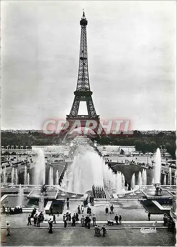 Cartes postales moderne Paris La Tour Eiffel et les Fontaines du Palais de Chaillot