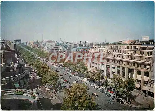 Moderne Karte Paris Les Champs Elysees