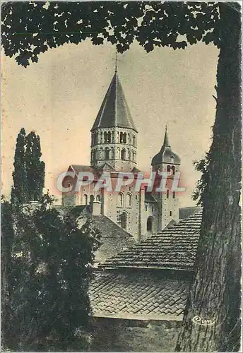 Cartes postales moderne Cluny S et L Clocher de l'Eau Benite vu du Parc Abbatial