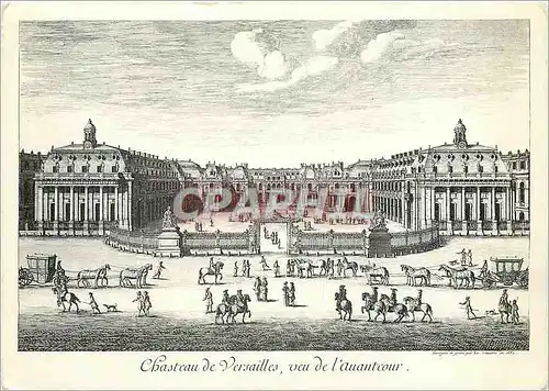 Cartes postales moderne Chateau de Versailles vue de l'avantour