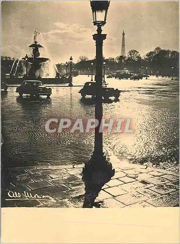 Cartes postales moderne Paris Contre jour place de la Concorde