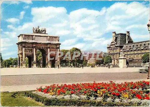 Cartes postales moderne Paris L'Arc de Triomphe du Carrousel et le Louvre