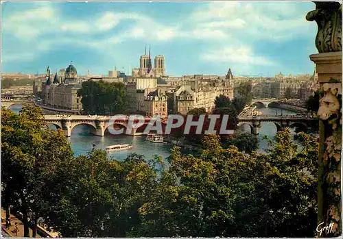 Cartes postales moderne Paris Panorama sur l'ile de la Cite