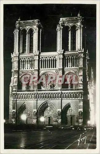 Moderne Karte Paris Notre Dame illuminee