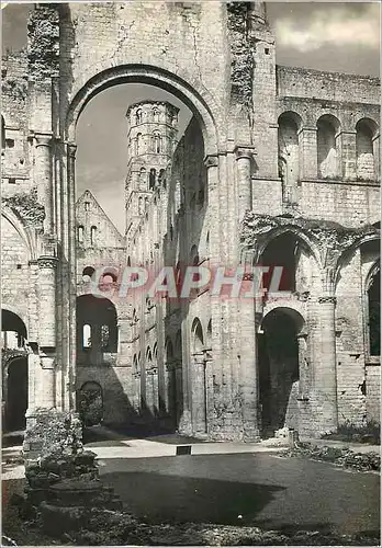 Cartes postales moderne Jumieges S Mme Ruines de l'Abbaye Nef de l'Eglise Notre Dame Vue de l'Est