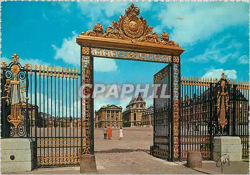 Cartes postales moderne Versailles et ses Merveilles Grille d'entree du chateau place d'Armes