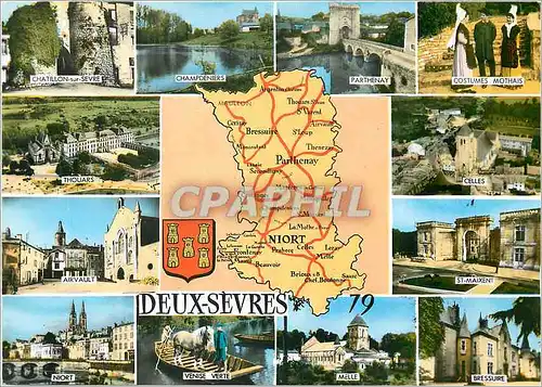 Cartes postales moderne Deux Sevres Chatillon sur Sevre Champoeniers Parthenay Costumes Mothais