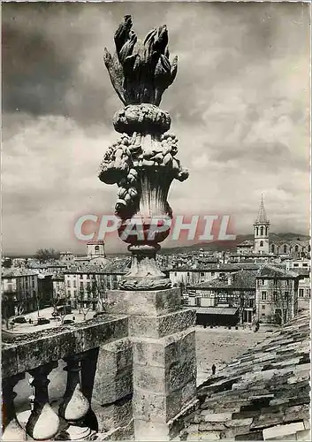 Moderne Karte Carpentras Vaucluse Pot a feu de l'Hopital et vue sur la ville